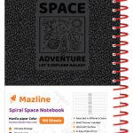 دفتر 100 برگ اسپیس سیمی ترمو وزیری - طرح 1