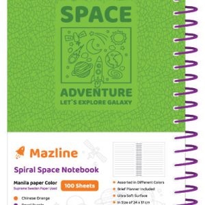 دفتر 100 برگ اسپیس سیمی ترمو وزیری - طرح 2