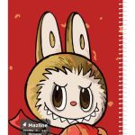 دفتر 60 برگ نقاشی سیمی جلد نرم وزیری - طرح 1