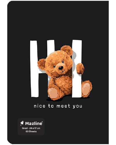 دفتر 60 برگ ته چسب وزیری - طرح 1