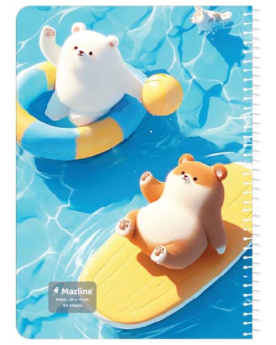 دفتر 40 برگ  سیمی جلد نرم وزیری