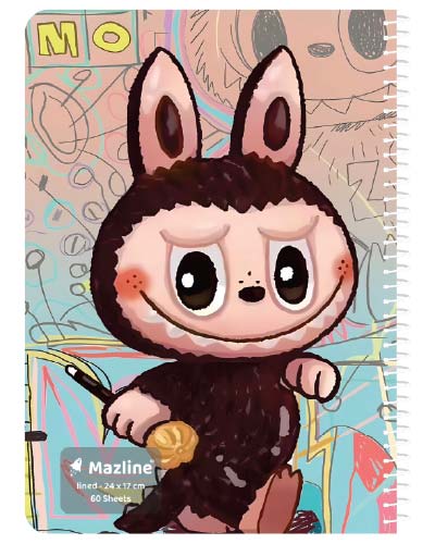 دفتر 60 برگ سیمی مجلد وزیری - طرح 2