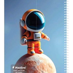 دفتر 80 برگ سیمی مجلد وزیری - طرح 2