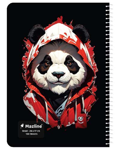 دفتر 100 برگ سیمی مجلد وزیری - طرح 2