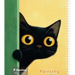 دفتر 40 برگ نقاشی سیمی جلد نرم وزیری - طرح 3