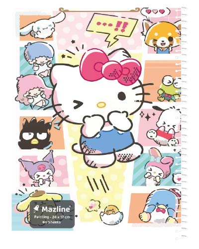 دفتر 60 برگ نقاشی سیمی جلد نرم وزیری - طرح 3