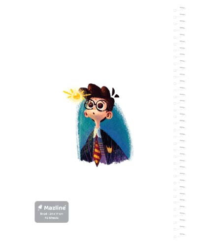 دفتر 40 برگ سیمی جلد نرم وزیری-طرح 16