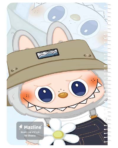 دفتر 60 برگ سیمی مجلد وزیری - طرح 3