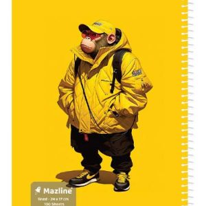 دفتر 100 برگ سیمی مجلد وزیری - طرح 3