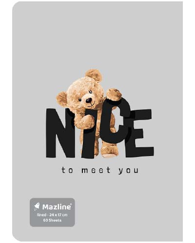 دفتر 60 برگ ته چسب وزیری - طرح 3