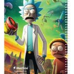 دفتر 60 برگ سیمی جلد نرم وزیری-طرح 4