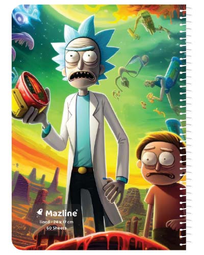 دفتر 60 برگ سیمی جلد نرم وزیری-طرح 4