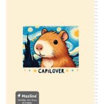 دفتر 60 برگ نقاشی سیمی جلد نرم وزیری - طرح 4