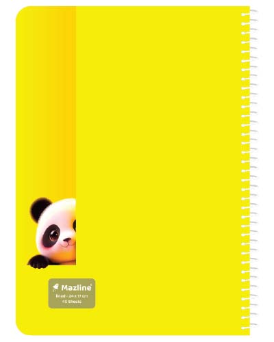 دفتر 40 برگ سیمی جلد نرم وزیری-طرح 17