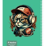 دفتر 100 برگ سیمی مجلد وزیری - طرح 4