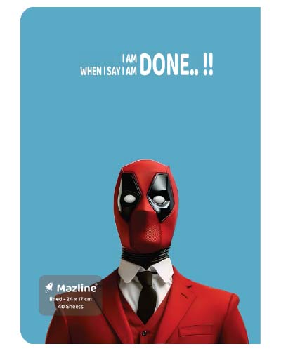 دفتر 40 برگ ته چسب وزیری - طرح 4