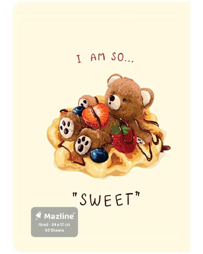 دفتر 60 برگ ته چسب وزیری - طرح 4