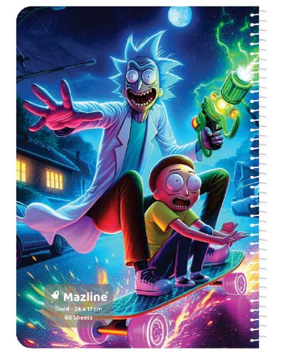 دفتر 60 برگ سیمی جلد نرم وزیری-طرح 5