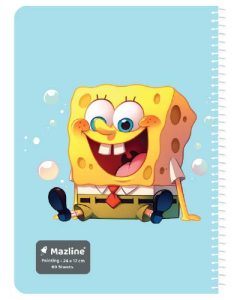 دفتر 60 برگ نقاشی سیمی جلد نرم وزیری - طرح 5