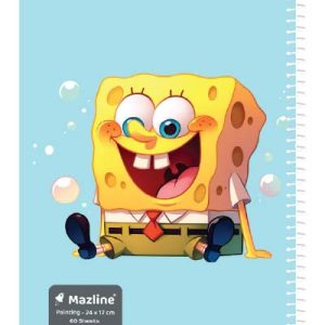 دفتر 60 برگ نقاشی سیمی جلد نرم وزیری - طرح 5