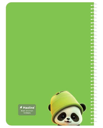 دفتر 40 برگ سیمی جلد نرم وزیری-طرح 18