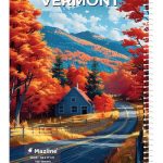 دفتر 100 برگ سیمی مجلد وزیری - طرح 5