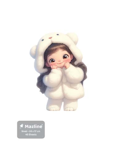 دفتر 40 برگ ته چسب وزیری - طرح 5