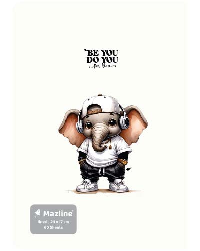 دفتر 60 برگ ته چسب وزیری - طرح 5