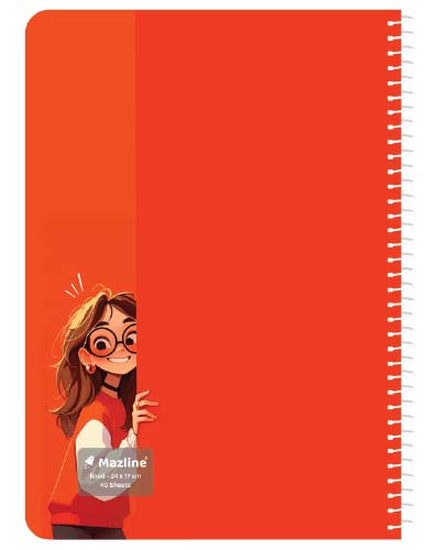 دفتر 40 برگ سیمی جلد نرم وزیری-طرح 19