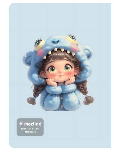 دفتر 40 برگ ته چسب وزیری