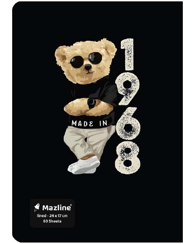 دفتر 60 برگ ته چسب وزیری - طرح 6