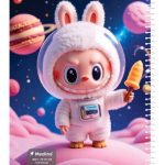 دفتر 100 برگ سیمی جلد نرم وزیری-طرح 7