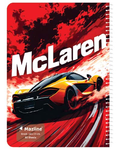 دفتر 60 برگ سیمی مجلد وزیری - طرح 7