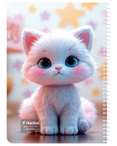 دفتر 40 برگ سیمی جلد نرم وزیری-طرح 7