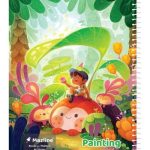 دفتر 40 برگ نقاشی سیمی جلد نرم وزیری - طرح 8