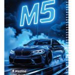 دفتر 60 برگ سیمی مجلد وزیری - طرح 8