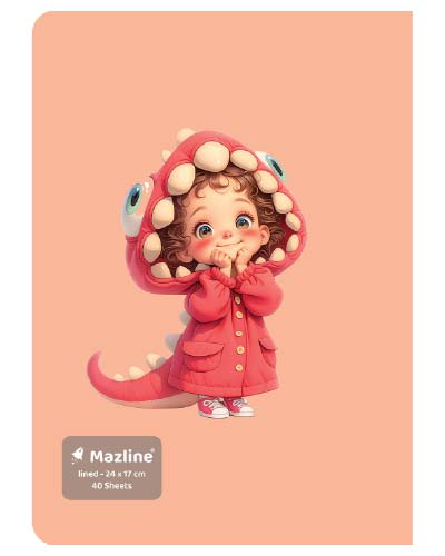 دفتر 40 برگ ته چسب وزیری - طرح 8