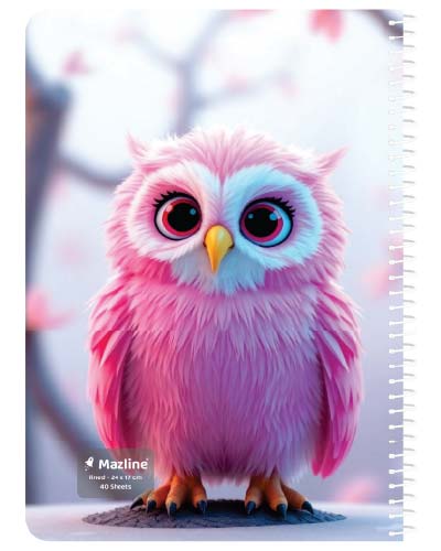 دفتر 40 برگ سیمی جلد نرم وزیری-طرح 8