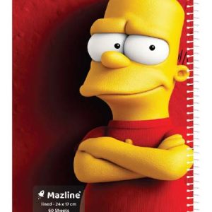 دفتر 60 برگ سیمی جلد نرم وزیری-طرح 9