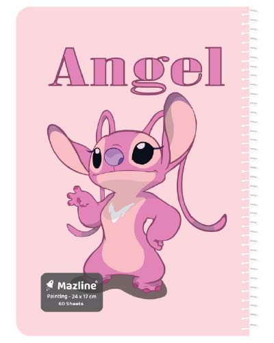 دفتر 60 برگ نقاشی سیمی جلد نرم وزیری - طرح 9