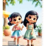 دفتر 40 برگ سیمی جلد نرم وزیری-طرح 9