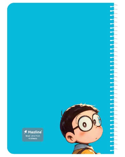 دفتر 40 برگ سیمی جلد نرم وزیری-طرح 22