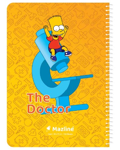 دفتر 100 برگ سیمی جلد نرم وزیری-طرح 9