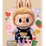 دفتر 80 برگ سیمی مجلد وزیری - طرح 9