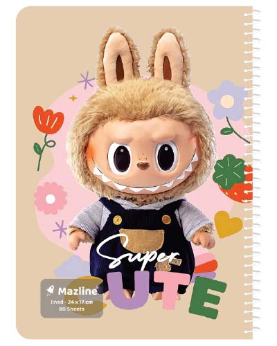 دفتر 80 برگ سیمی مجلد وزیری - طرح 9