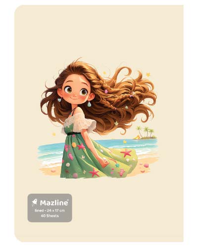 دفتر 40 برگ ته چسب وزیری - طرح 9