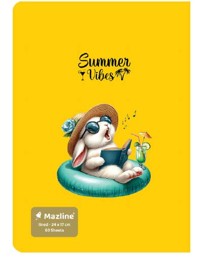 دفتر 60 برگ ته چسب وزیری - طرح 9