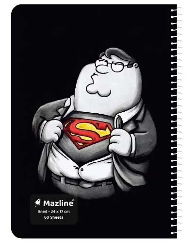 دفتر 60 برگ سیمی جلد نرم وزیری-طرح 10