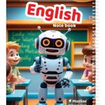 دفتر 40 برگ دو خط (زبان) سیمی جلد نرم وزیری - طرح 10