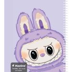 دفتر 60 برگ نقاشی سیمی جلد نرم وزیری - طرح 10